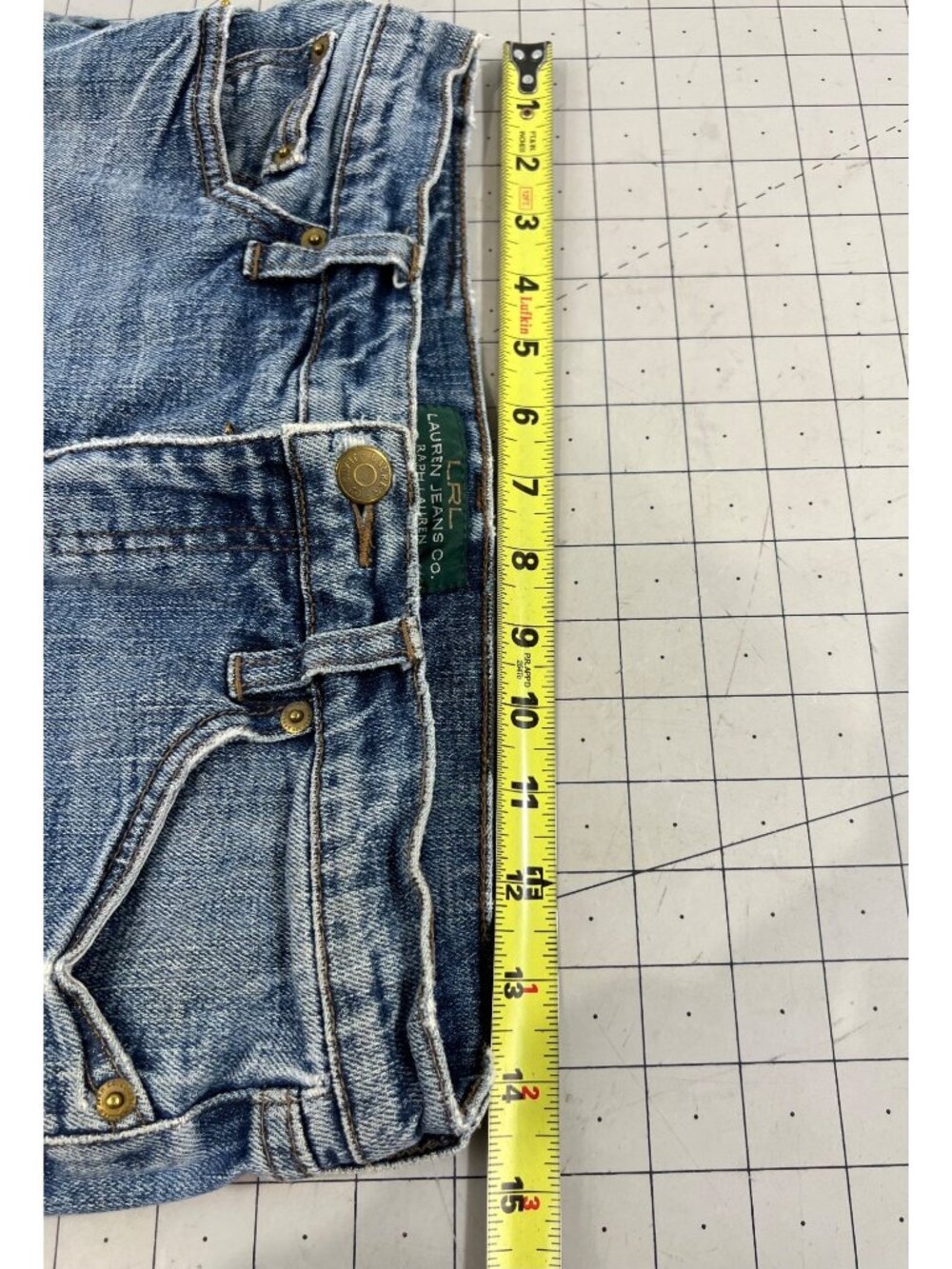 Lauren Ralph Lauren Jeans Co. Women’s Distressed Bootcut Blue Denim Jeans Sz. 6P - Picture 5 of 12
